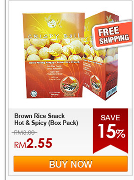 Brown Rice Snack Hot & Spicy (Box Pack)