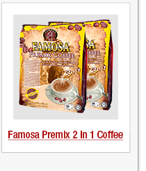 famosa premix 2 in 1 coffee